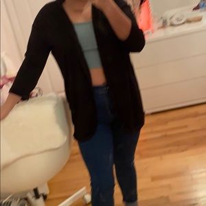 Black cardigan